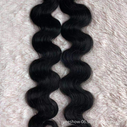 Wholesale 10A Grade Cuticle Aligned Virgin Hair Bundles Unprocessed Brazilian Human Hair Bundles With Closure Body Wave